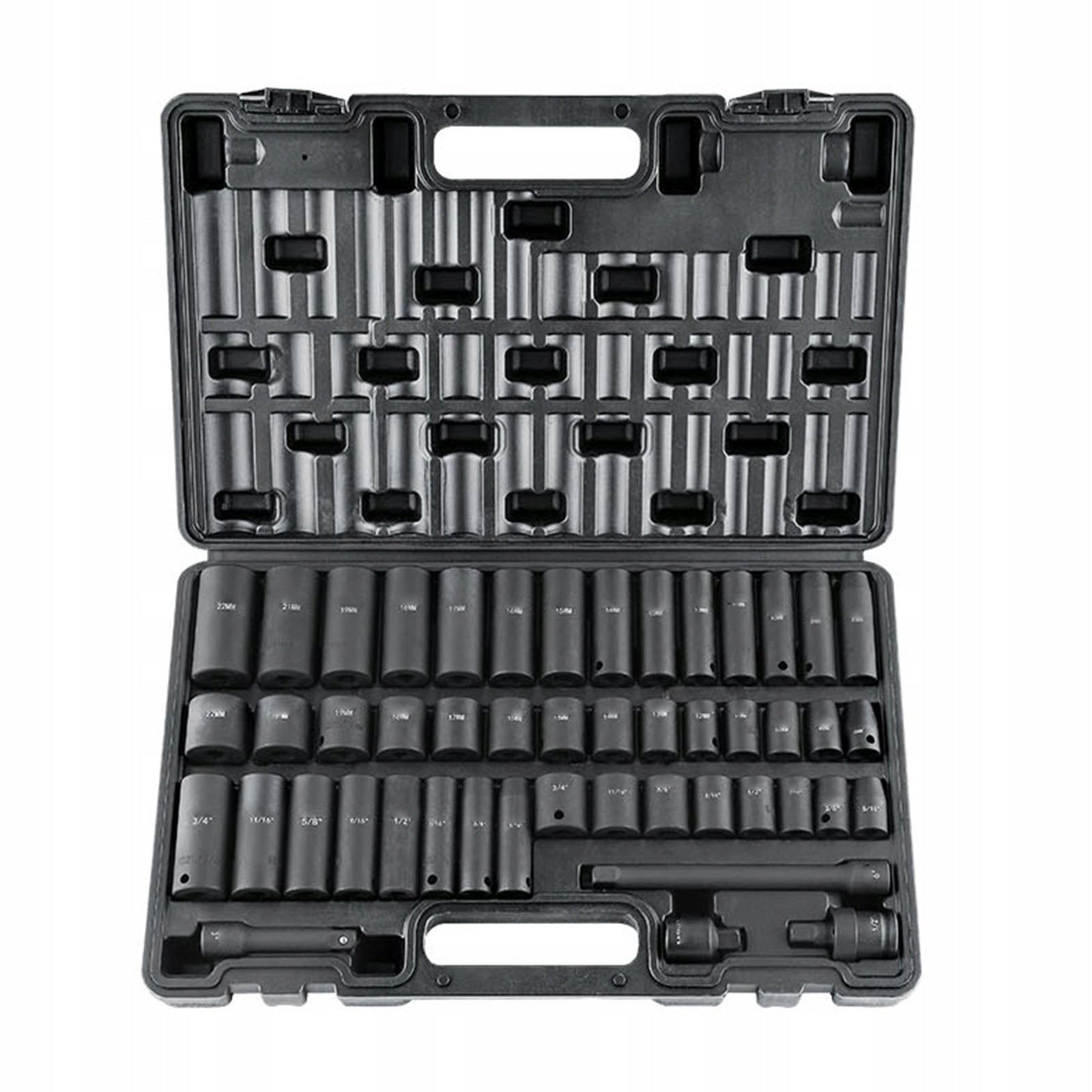 SucceBuy Socket Wrench Set 3/8 Inch 380x250x70MM 48-Piece Set