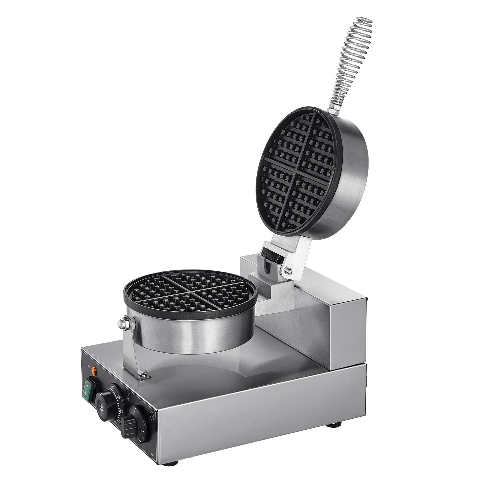 SucceBuy Waffle Iron 1230W 25x46,5x28CM Row Individual 1P Stainless Steel