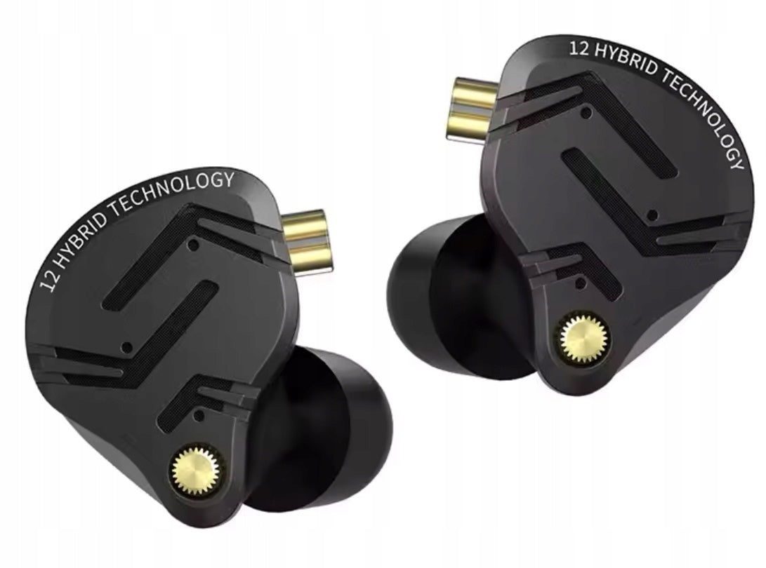 Słuchawki przewodowe dokanałowe KZ ZS12 PRO X czarne Manufacturer code Zs12prox