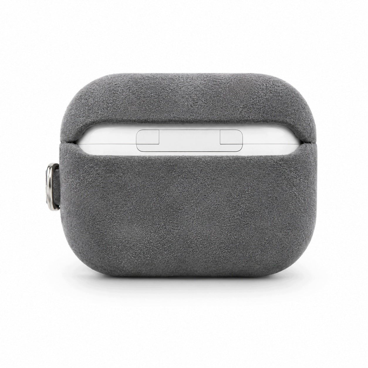 Suede Protective Airpods pro 2 PREMIUM CASE GREY PENDANT Manufacturer code Etui Zamszowe Airpods pro 2