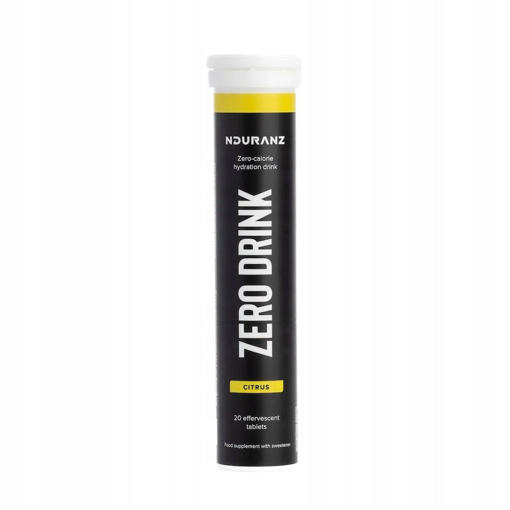 Sugar-free electrolyte pills 20 pieces ZERO DRINK NDURANZ citrus flavor