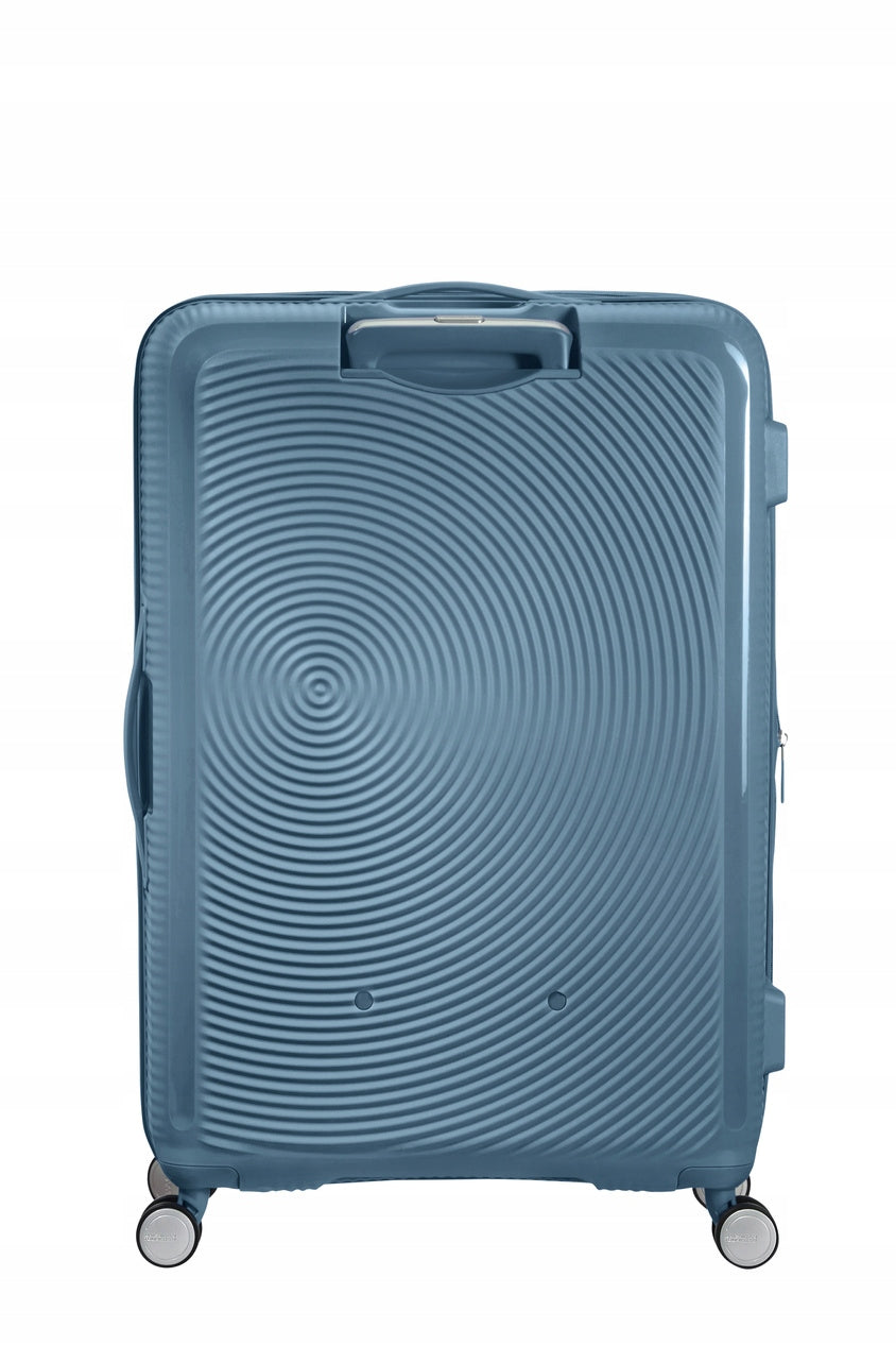 Suitcase American Tourister Soundbox 77cm enlarged blue Height 77 cm
