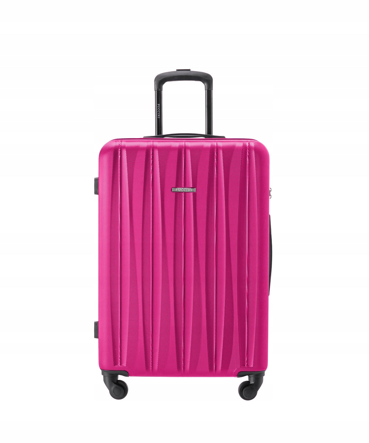 Suitcase Medium Travel On Wheels ABS Hard PUCCINI Pink ABS021B-3A Packaging status original