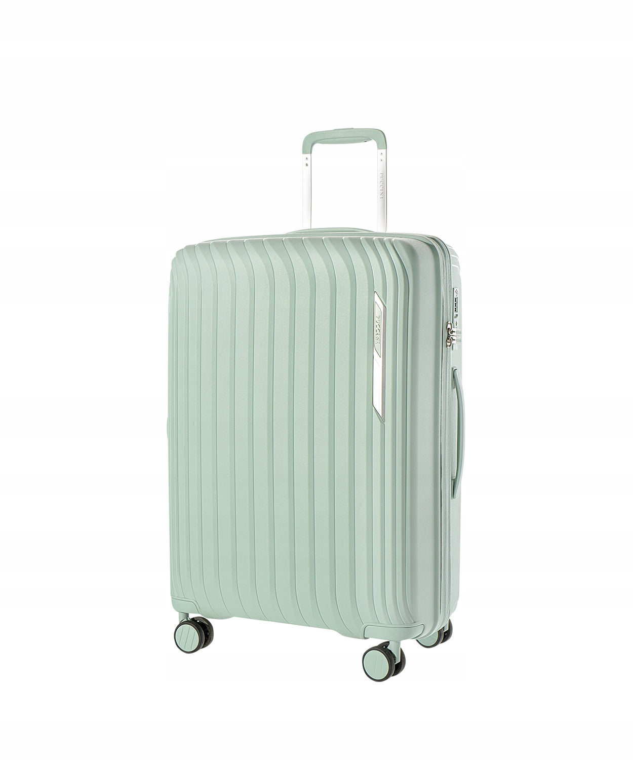 Suitcase Medium Travel On Wheels Hard Lightweight PUCCINI Mint PP024B-5C
