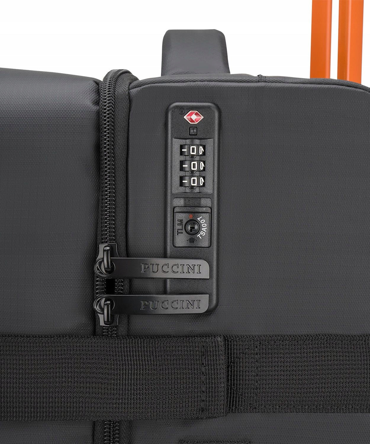 Suitcase Medium Travel Soft On Wheels PUCCINI Black EM50249B-1 Width (longer edge) 41 cm