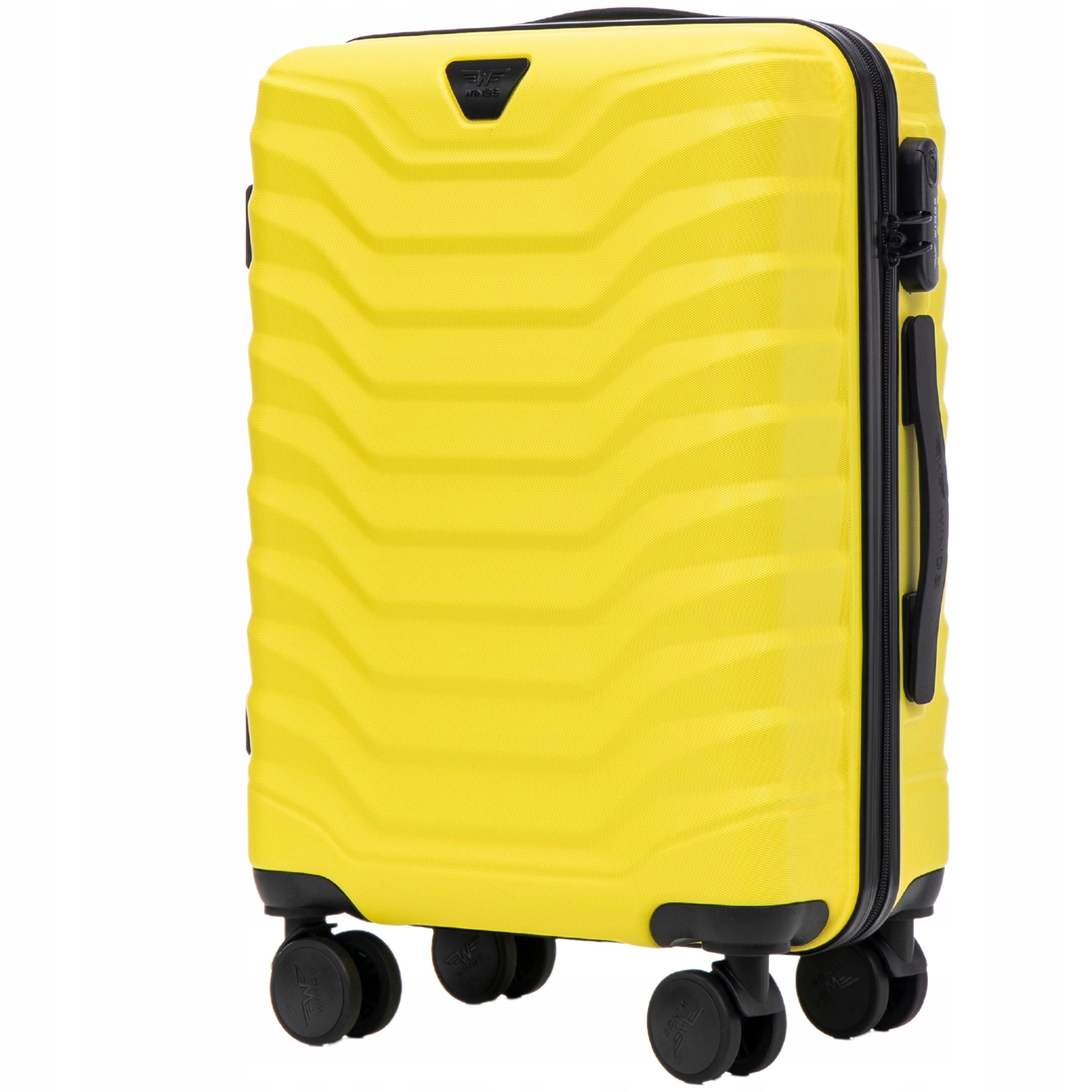 Suitcase SMALL cabin WINGS Travel luggage on 4 wheels with ABS hard EAN (GTIN) 5906501810290