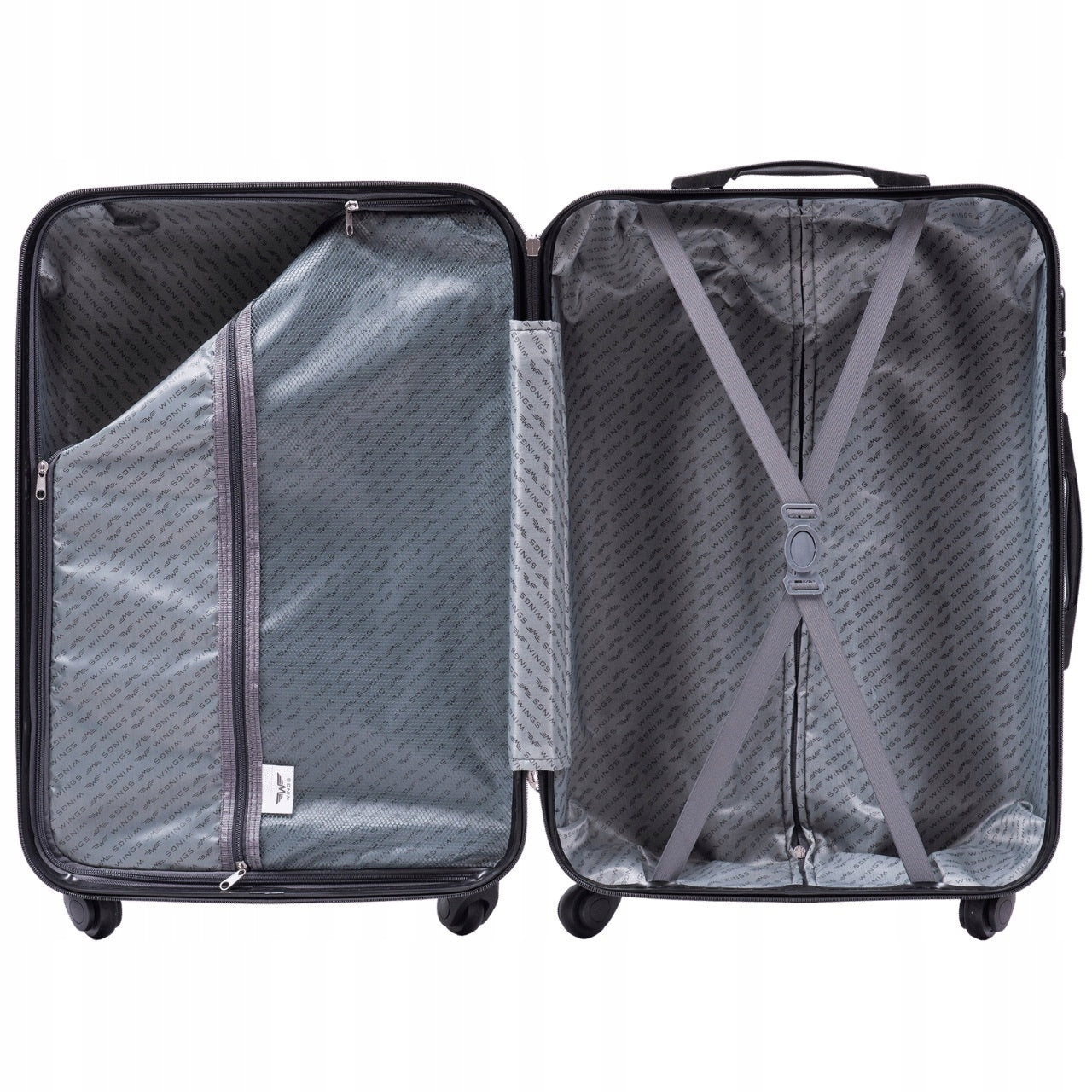Suitcase WINGS luggage medium 24 hard ABS+ on wheels hard resistant Brand Wings