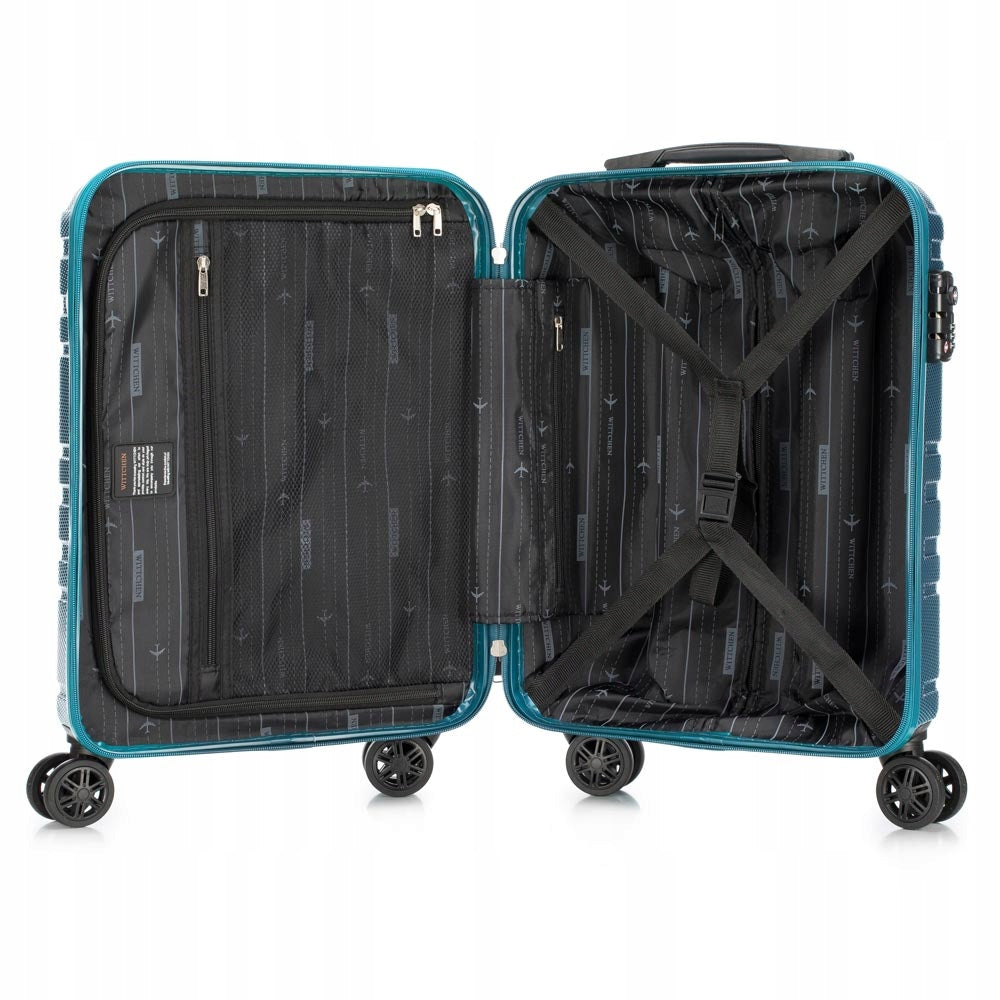 Suitcase Wittchen cabin 56-3P-981-96 polycarbonate blue Height 53 cm
