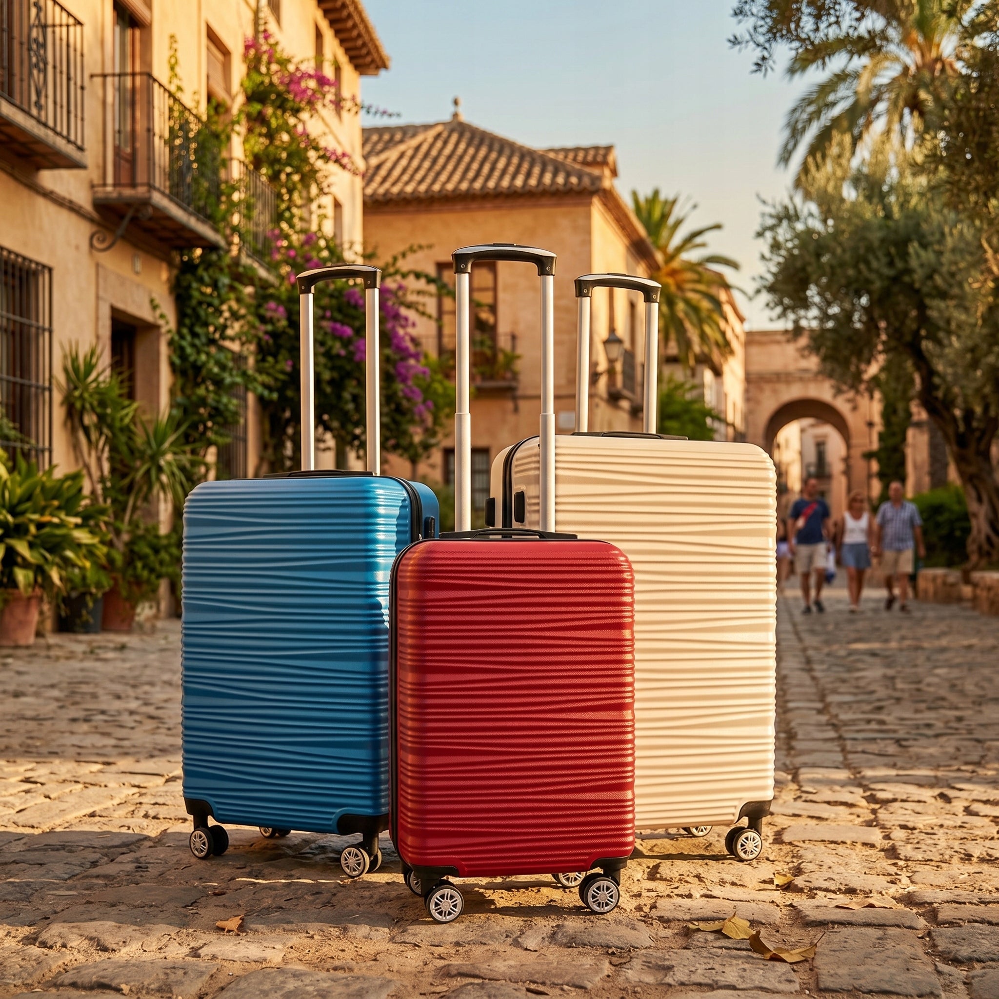 Suitcase XL medium travel wheels luggage 4 double wheels bag Depth (shorter edge) 24 cm