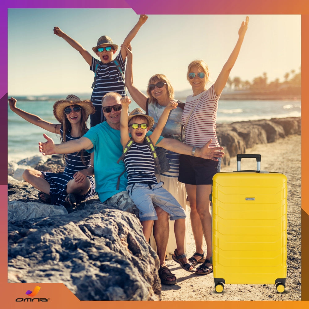 Suitcase medium travel sturdy bag luggage trunk light wheels airplane 63L Width (longer edge) 44 cm