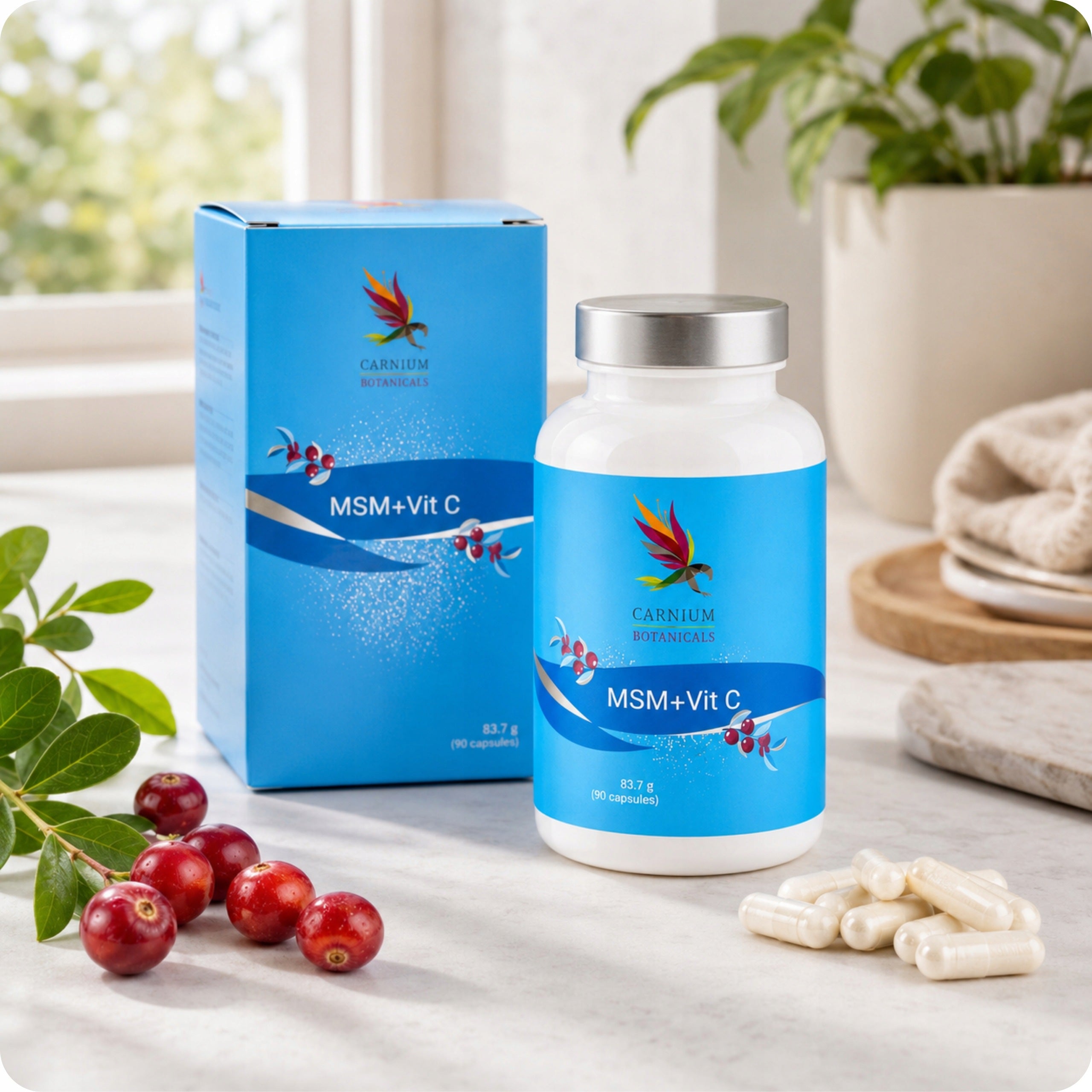 Sulfur Organic Pain Joint Inflammation Muscle Improvement Movement MSM Wit C 2 Pcs Medical device no