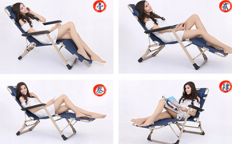 Sun Lounger Garden Chair ELEGANT FOLDING REINFORCED Brand ModernHome