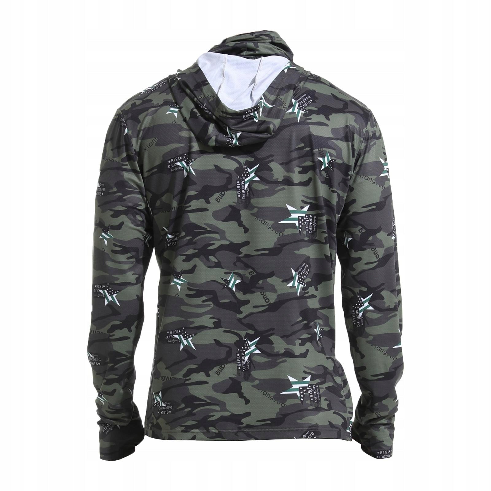 Sun Protection for Men, Hoodie Shirt, Fishing Shirt, Comfortable, M Green