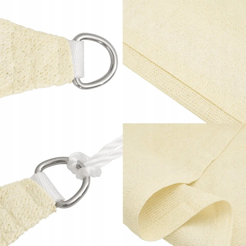 Sun sail, 160 g/m², cream, 2,5x3 m, HDPE Manufacturer code 311177