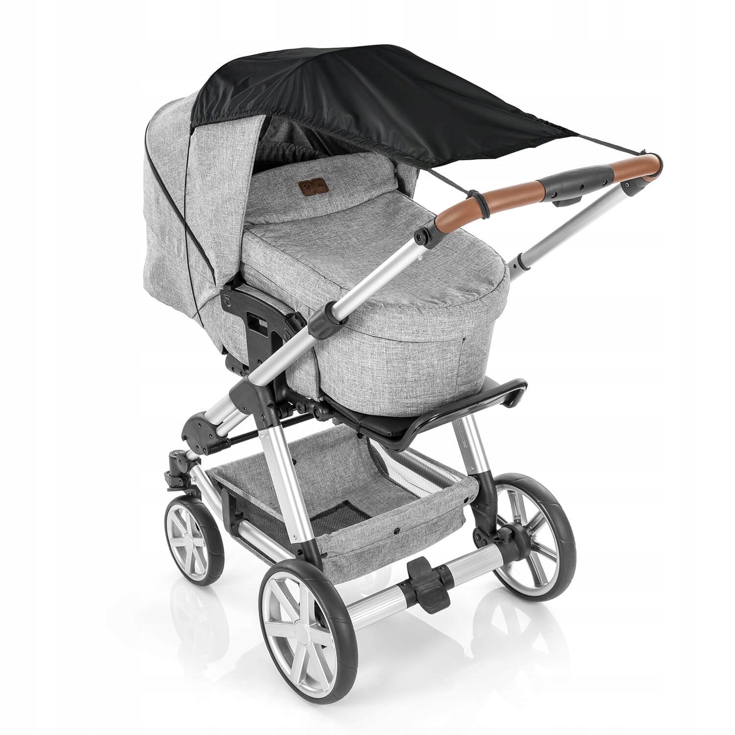 Sun visor for stroller black UV UPF 80+ ShineSafe REER Brand Reer
