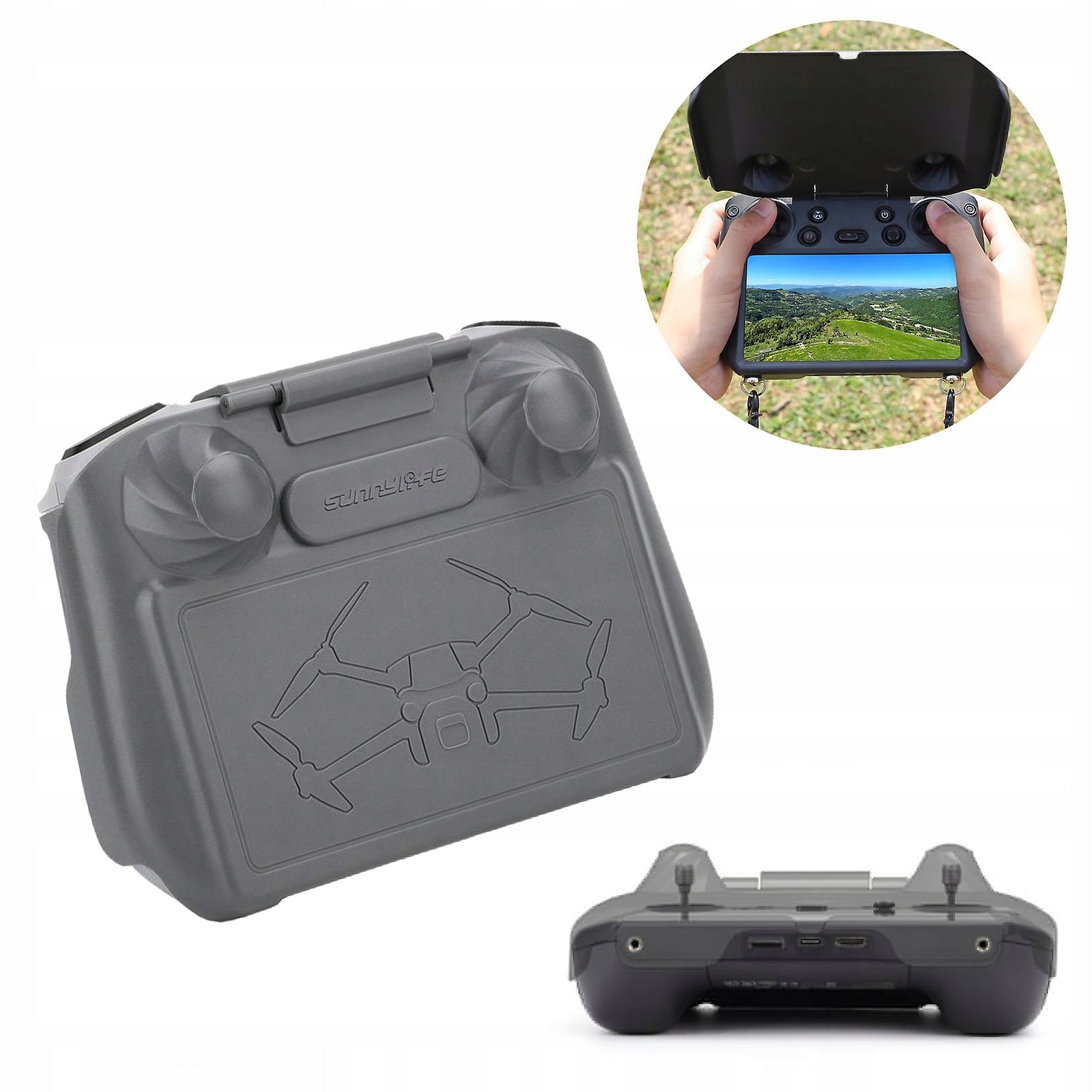 Sun visor screen protector for DJI RC camera controller