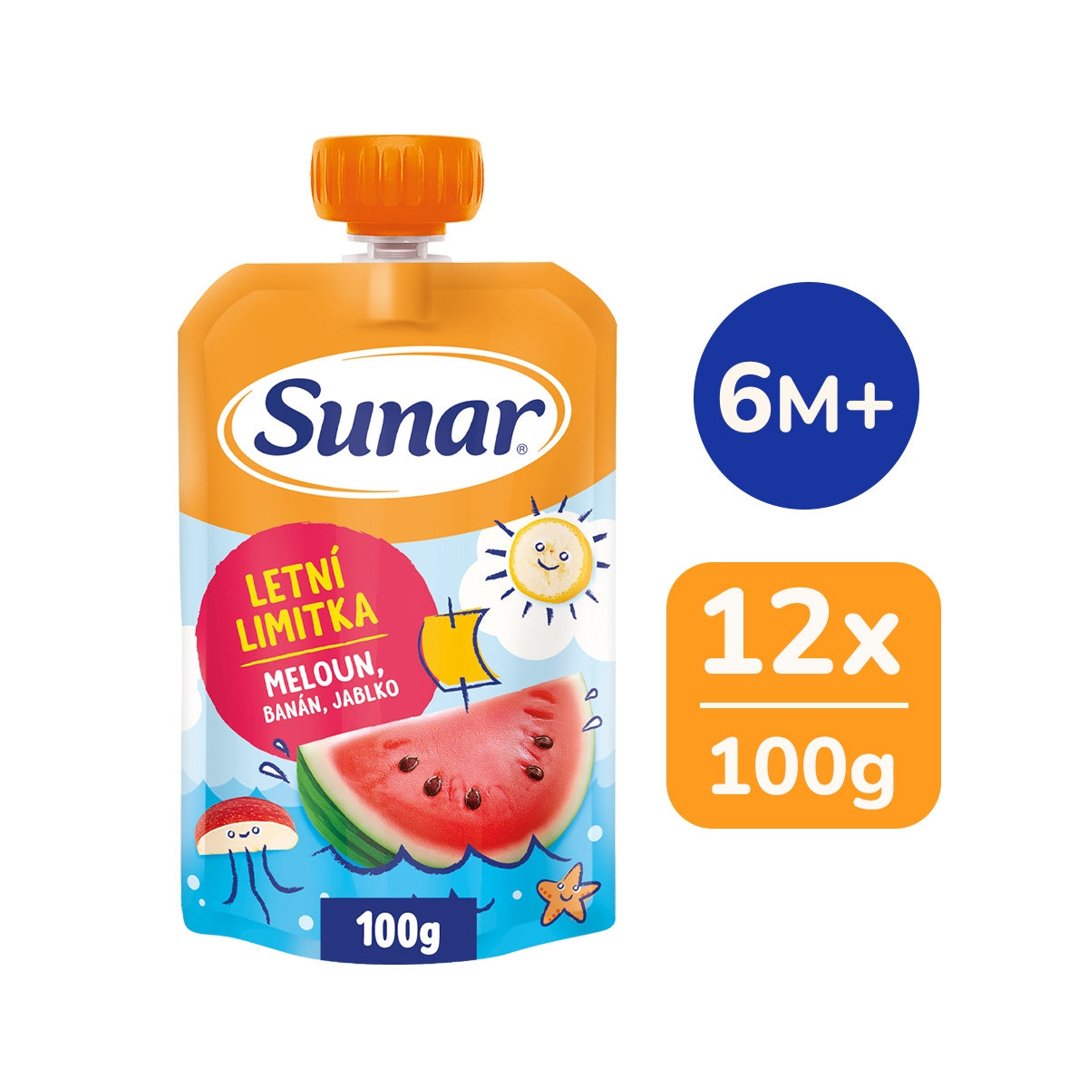 Sunar apple, banana, watermelon 100 g