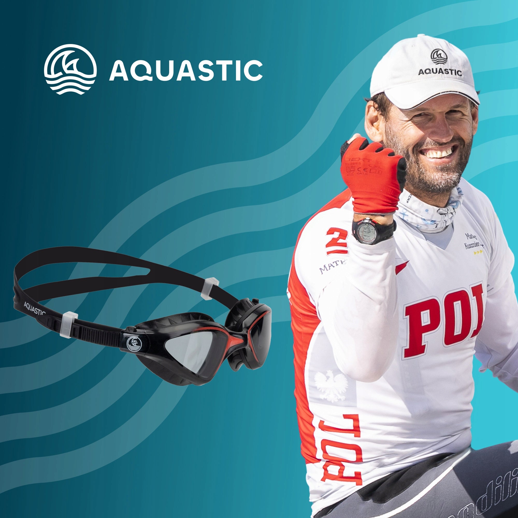 Sunglasses swimming goggles UV AQUASTIC Swimming Tarpon FOR POOL ANTI-FOG O Brand Aquastic