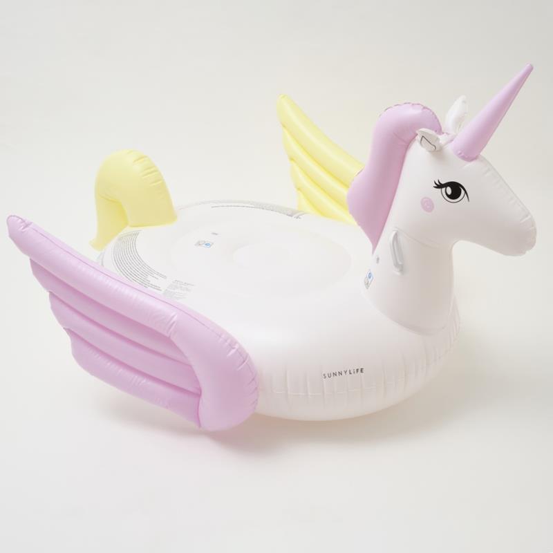 Sunnylife Inflatable Swimming Mattress Unicorn 160 x 160 x 130 cm Color multicolor