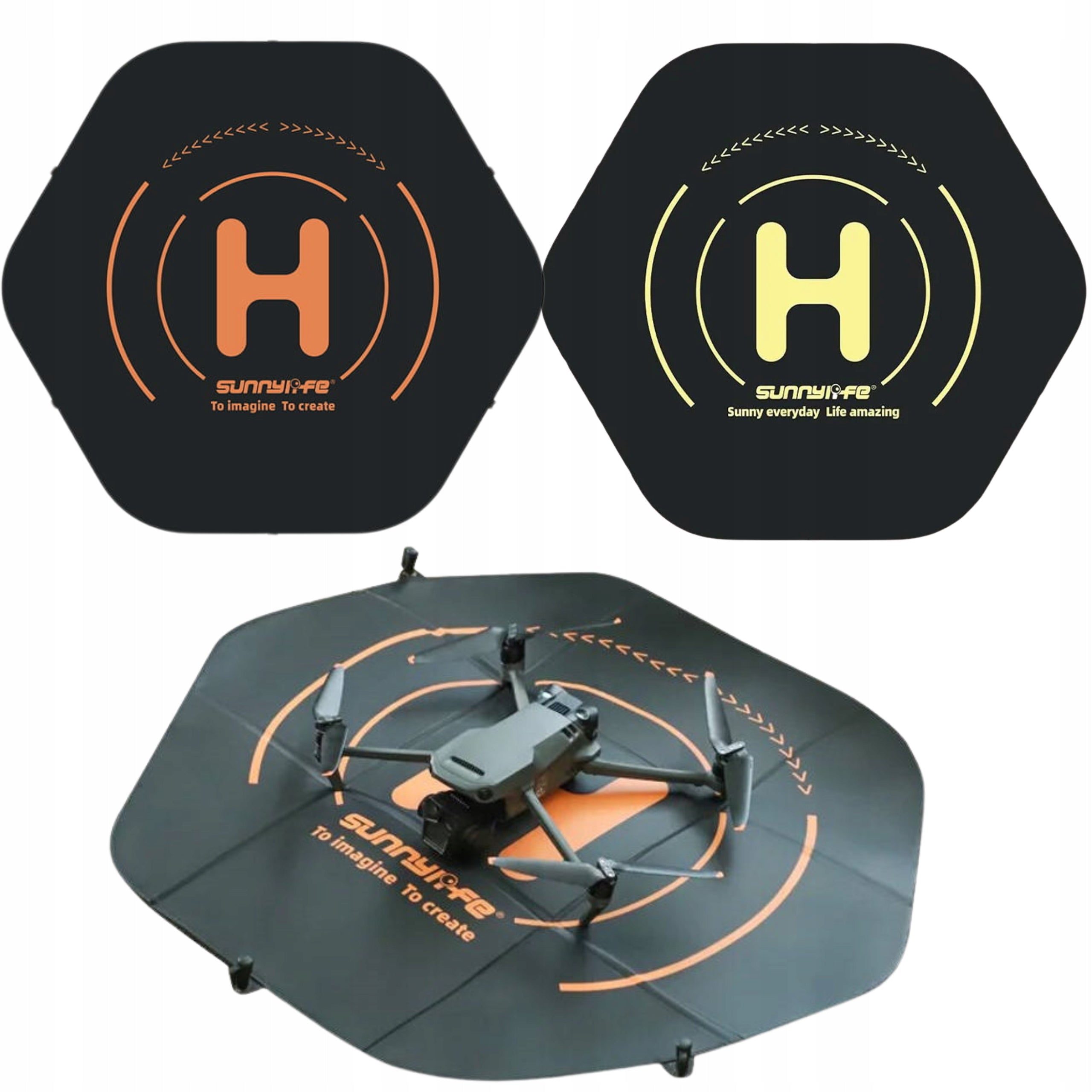 Sunnylife TJP11 Mat Drone Landing 80cm Hexagon Waterproof Double Sided Packaging status original