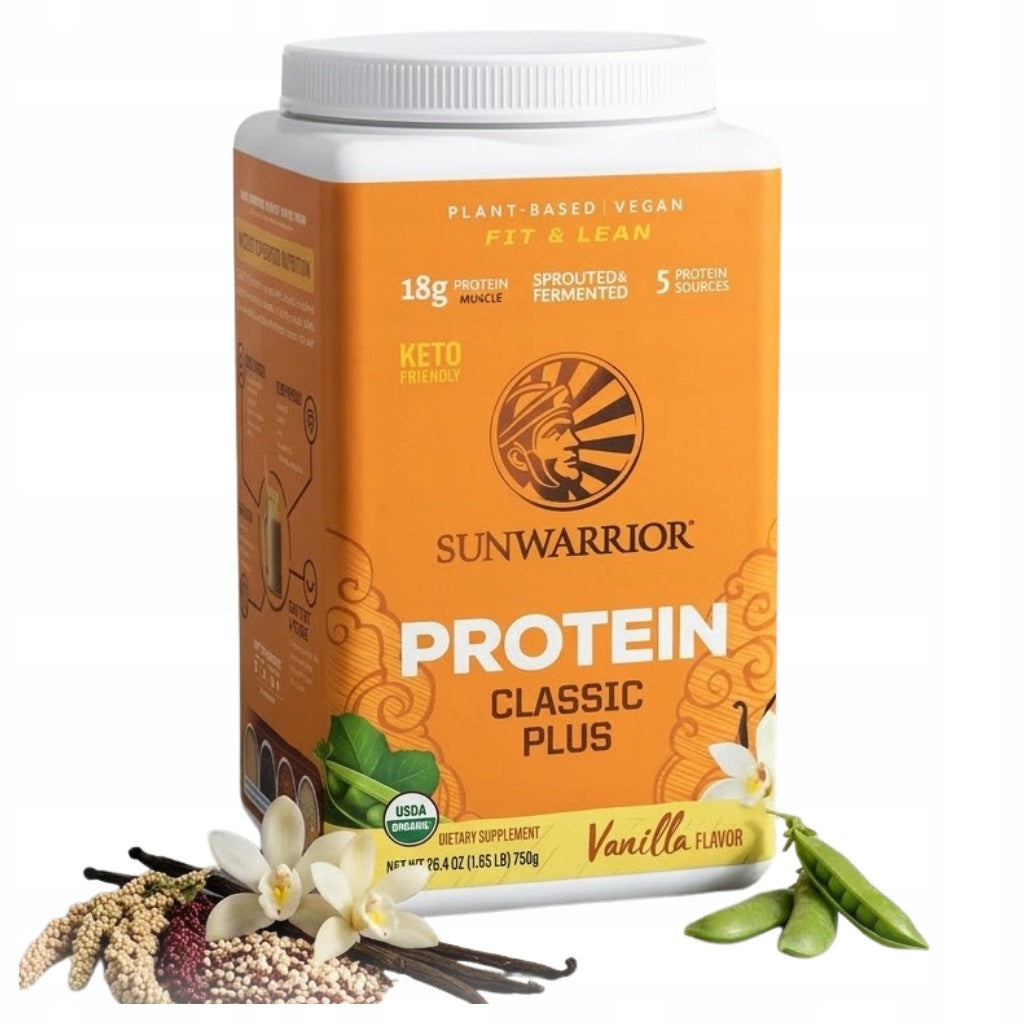 Sunwarrior Protein Classic Plus 750 g Vanilla vege vegan vegetable