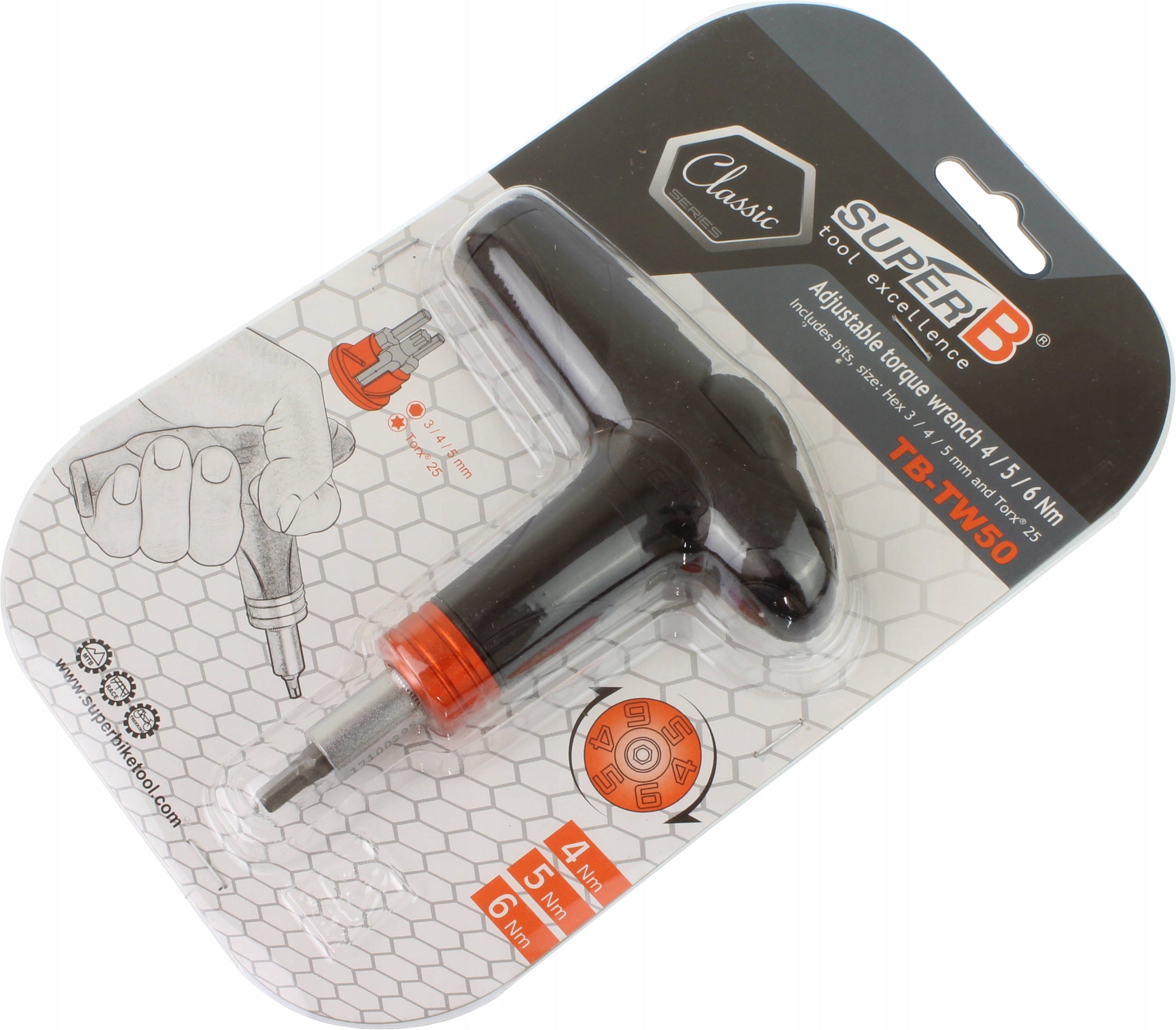Super-B Dr Torque Wrench Set 4/5/6nm Product weight with unit packaging 0.4 kg