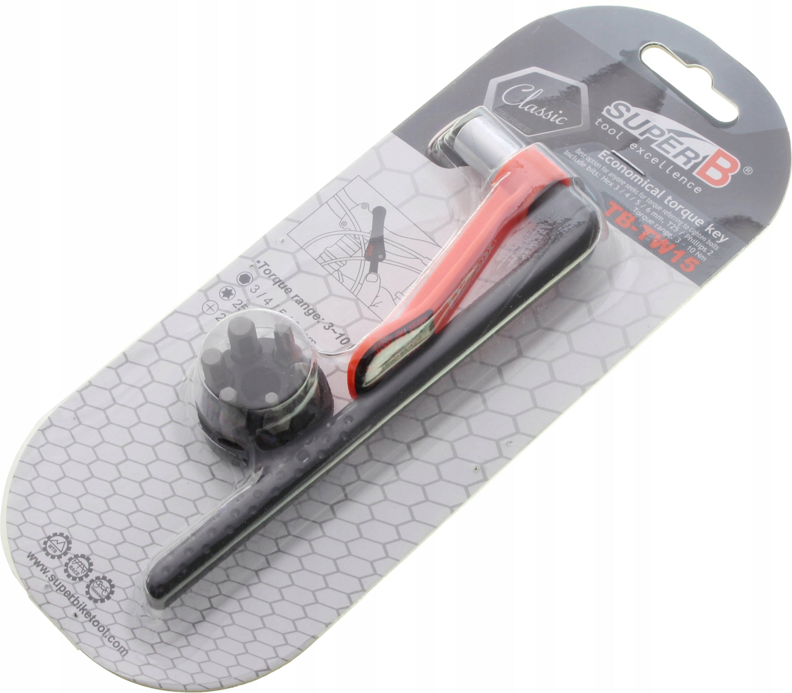 Super-B TB-TW15 TORQUE 3-10 key set For set