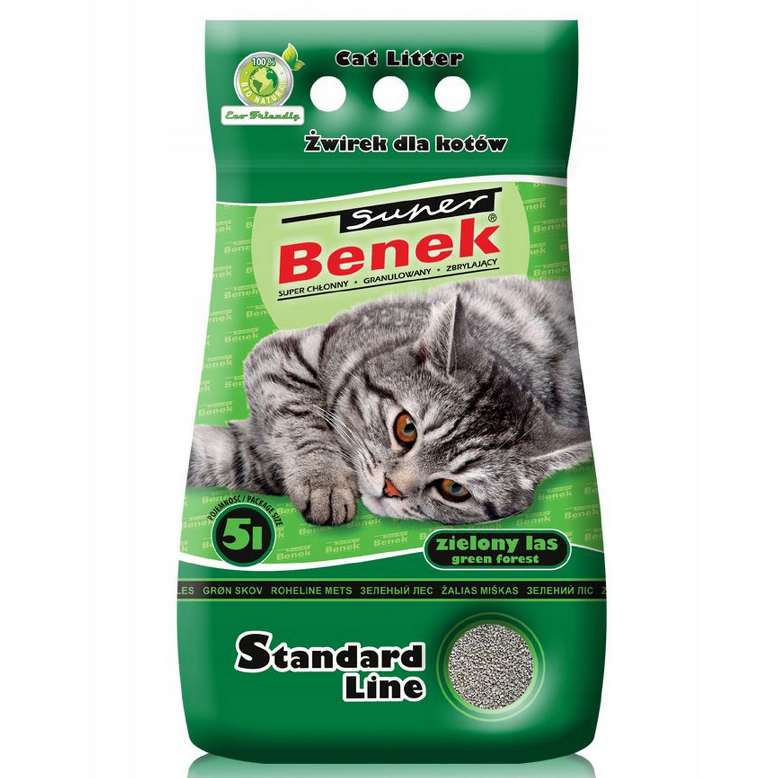 Super Benek Standard Green Forest Active 5L Number of pieces in the package 1 pcs