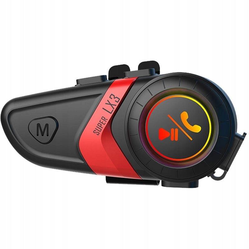 Super LX3 Bluetooth Speakerphone for Helmet, Motorcycle Headphone Manufacturer no brand