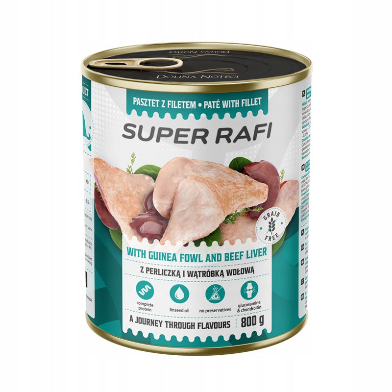 Super Rafi Wet dog food PERLICZKA 800g