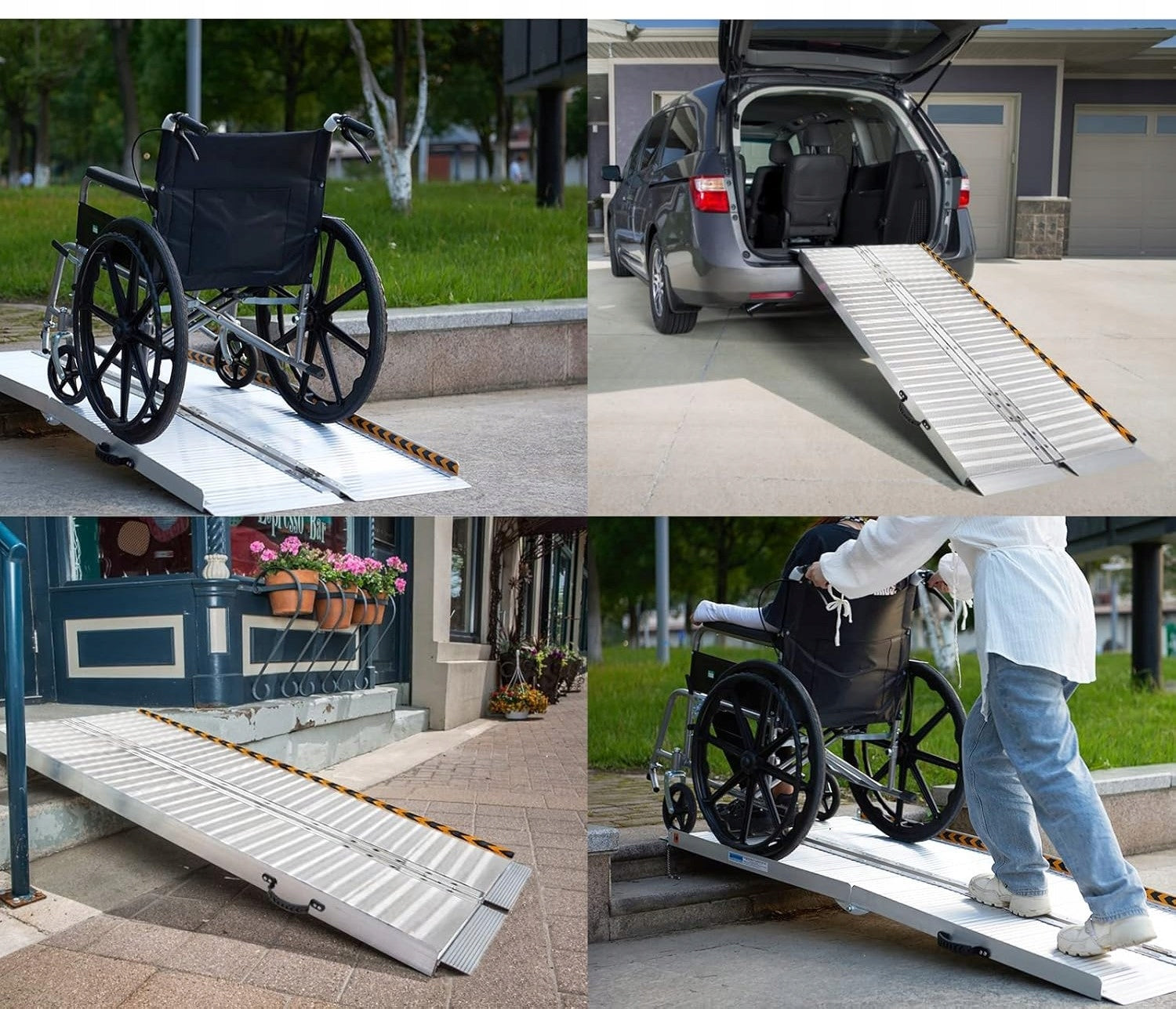 Super Threshold Ramp Folded For Wheelchairs Anti-slip For Scho Brand no brand