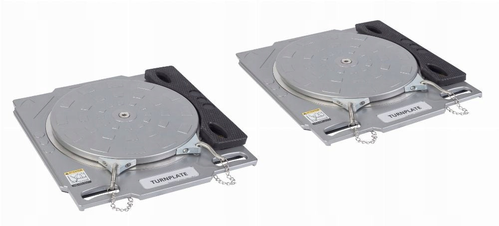 Super-light turntables for convergence geometry reinforced 2 pieces