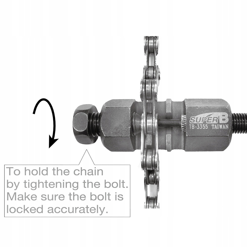 SuperB - Nýtovač řetězu pro 8, 9 a 10 rychlostní řetězy - TB-3355 Brand Super B