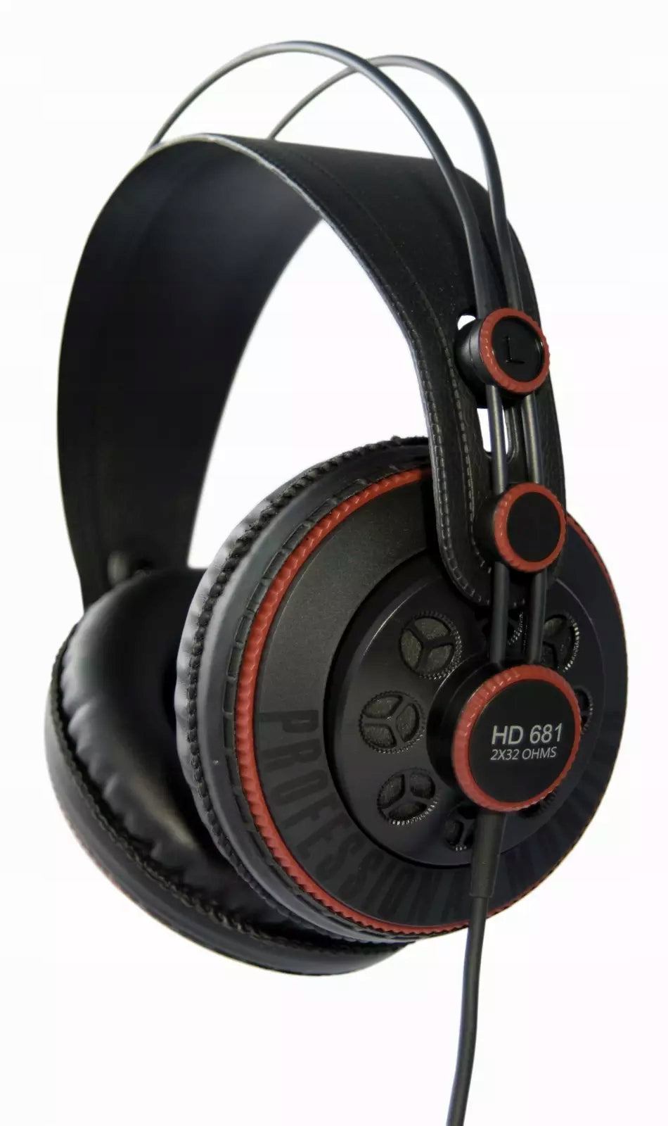 Superlux HD681 semi-open monitor headphones.