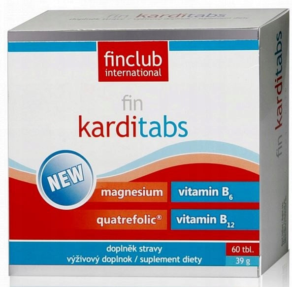 Supplement Finclub fin Karditabs Finclub HEART magnesium tabl 39 g 60 pcs.