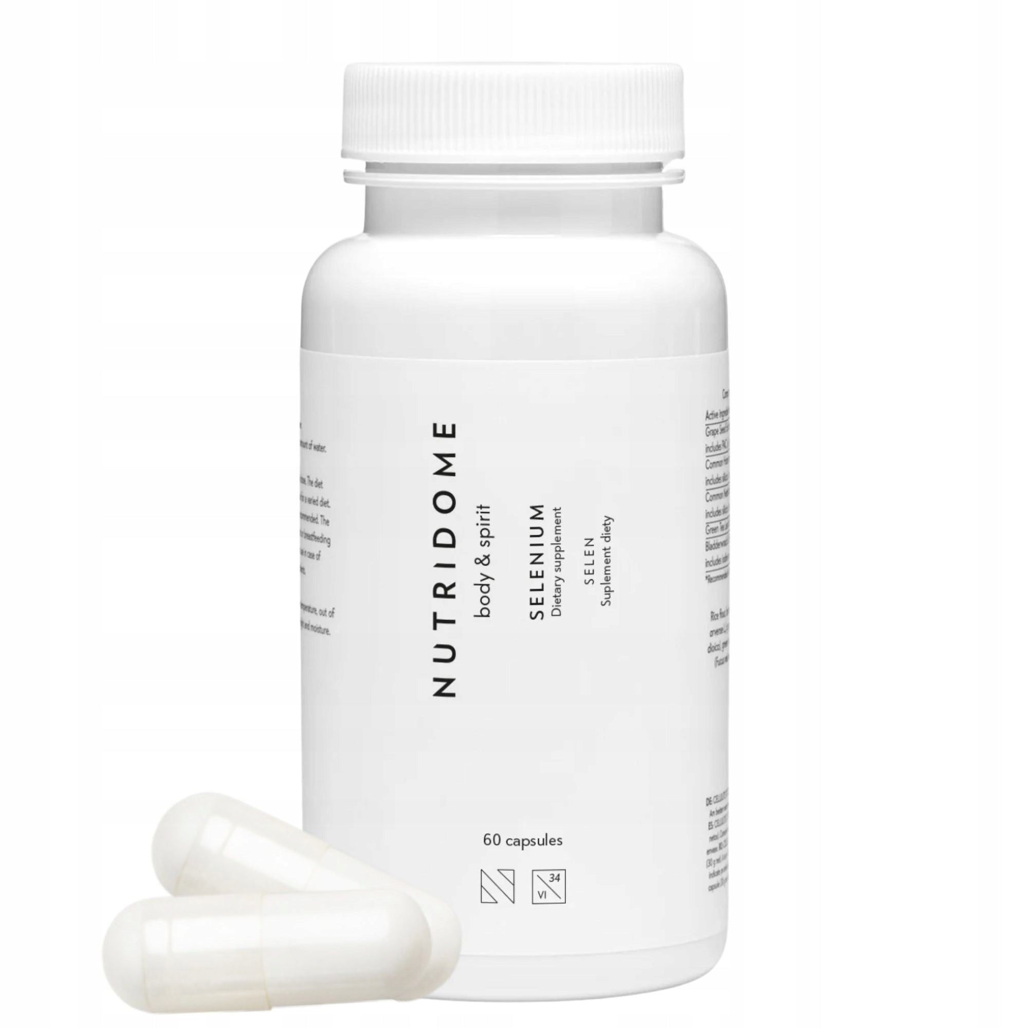 Supplement Nutridome SELEN 60 caps. for IMMUNITY and healthy THYROID SKIN