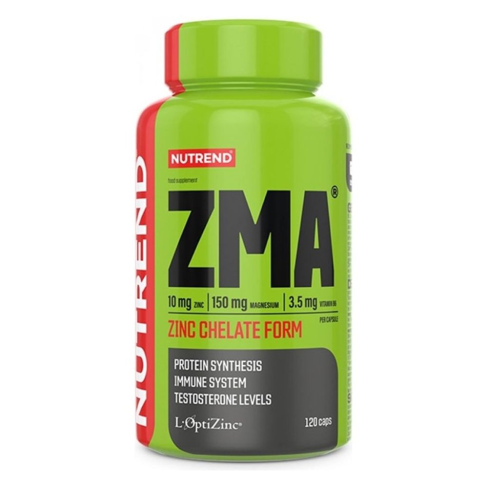 Supplement ZMA capsules Nutrend natural zinc 100 g