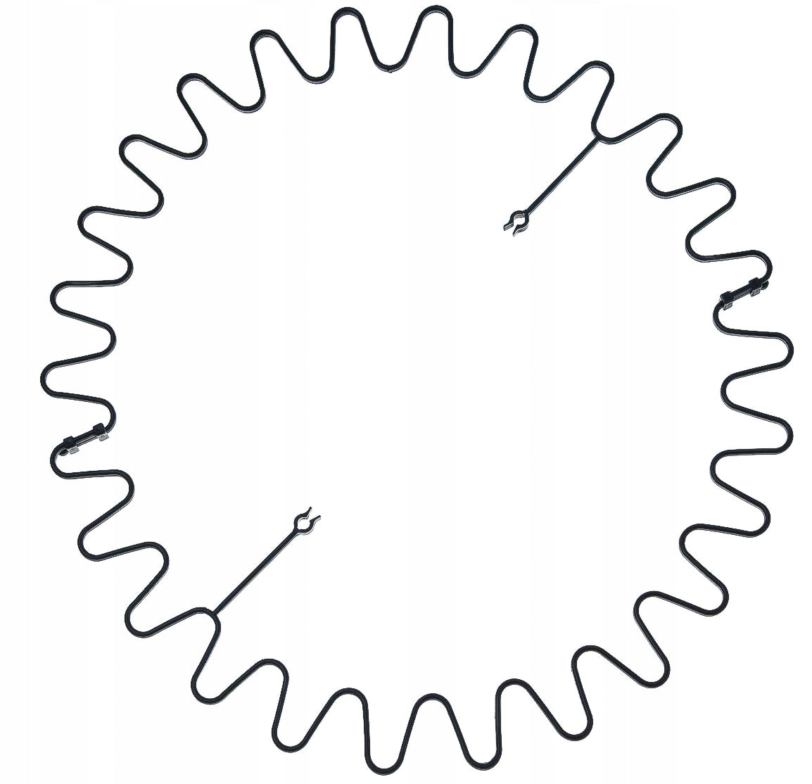 Support Ring Clamp for Hydrangea Plants Black 21cm 10pcs