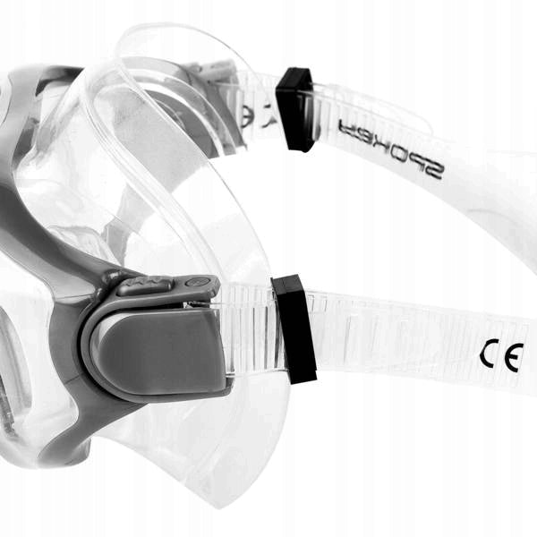 Surface diving mask glasses Spokey CERTA panoramic Color gray