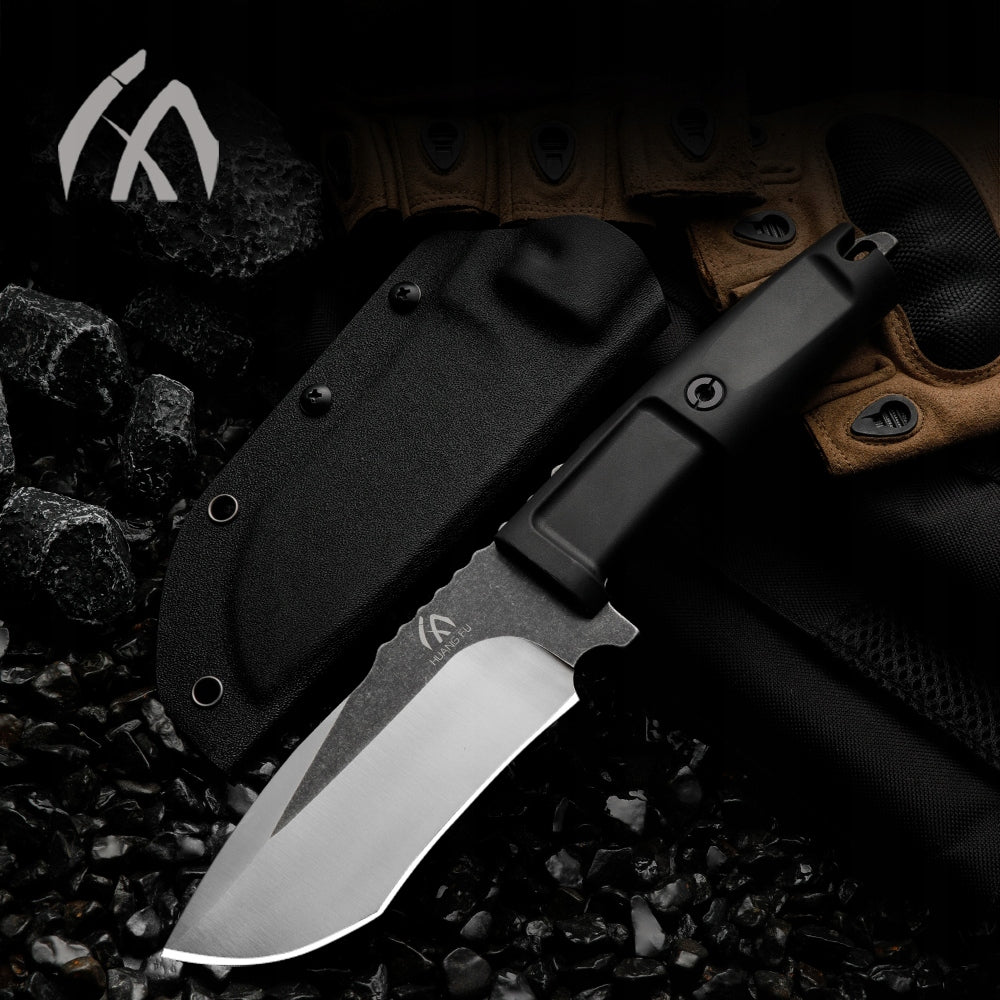 Survival tactical knife, outdoor straight knife, perfect men's gift