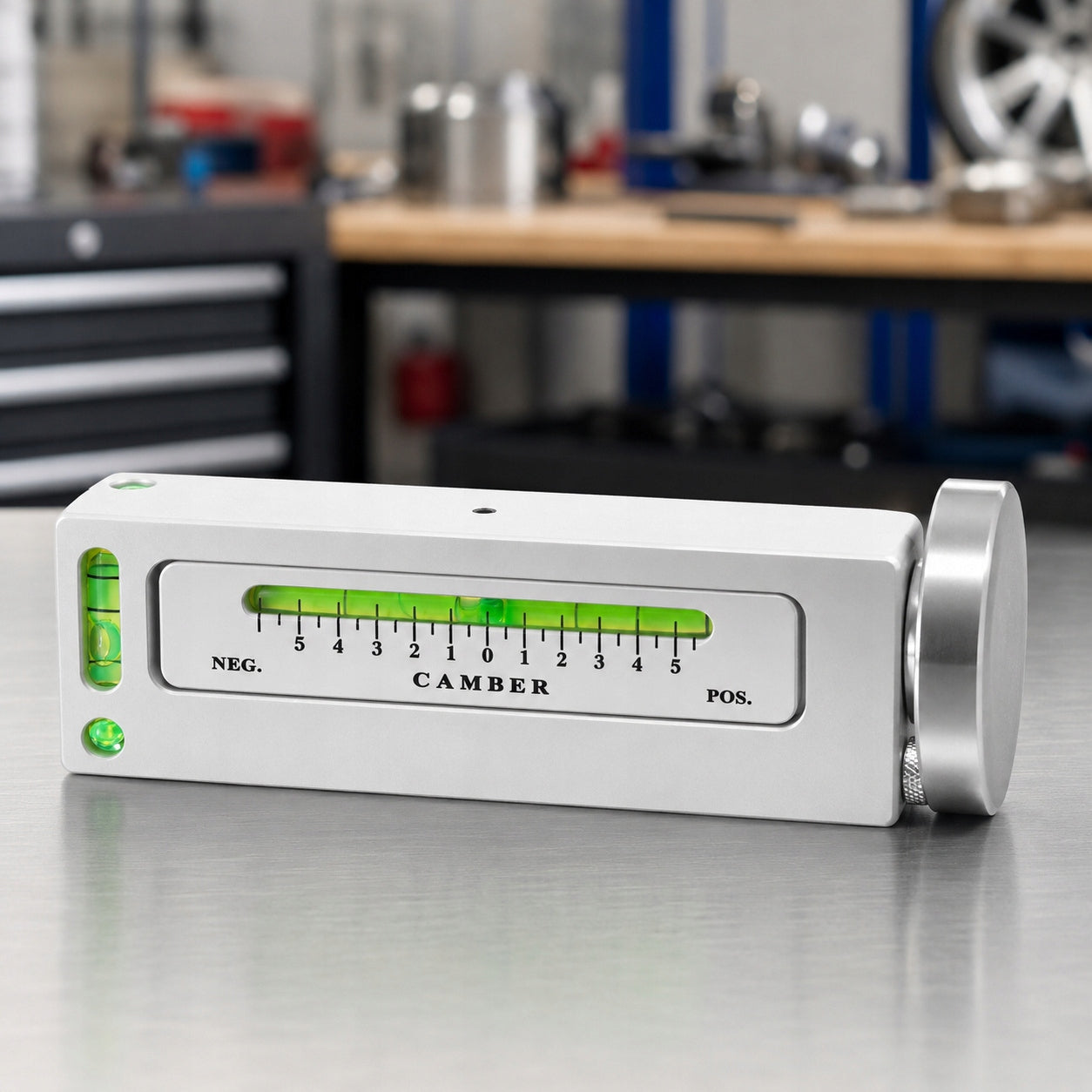 Suspension wheel tilt meter magnetic level convergence