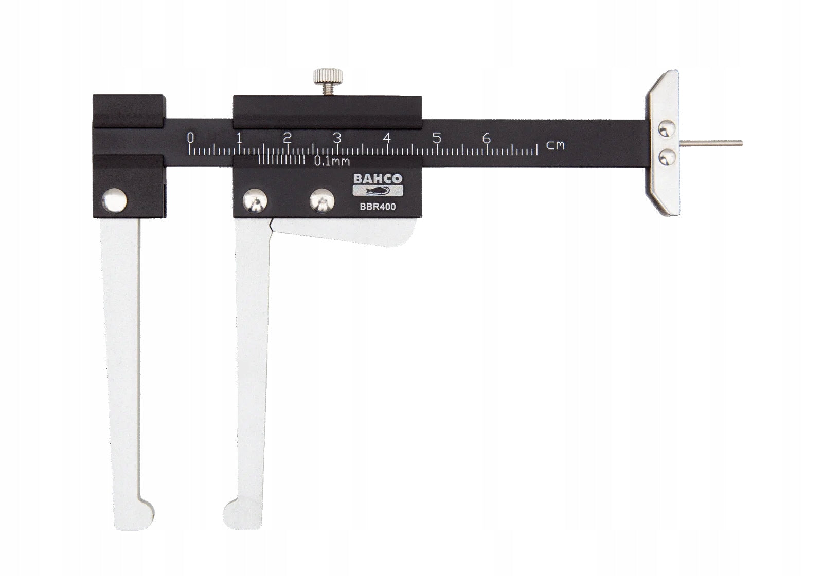 Messschieber zur Bestimmung der Bremsscheibendicke und Reifenprofiltiefe 0-60 mm, Bahco, 1 Stk.