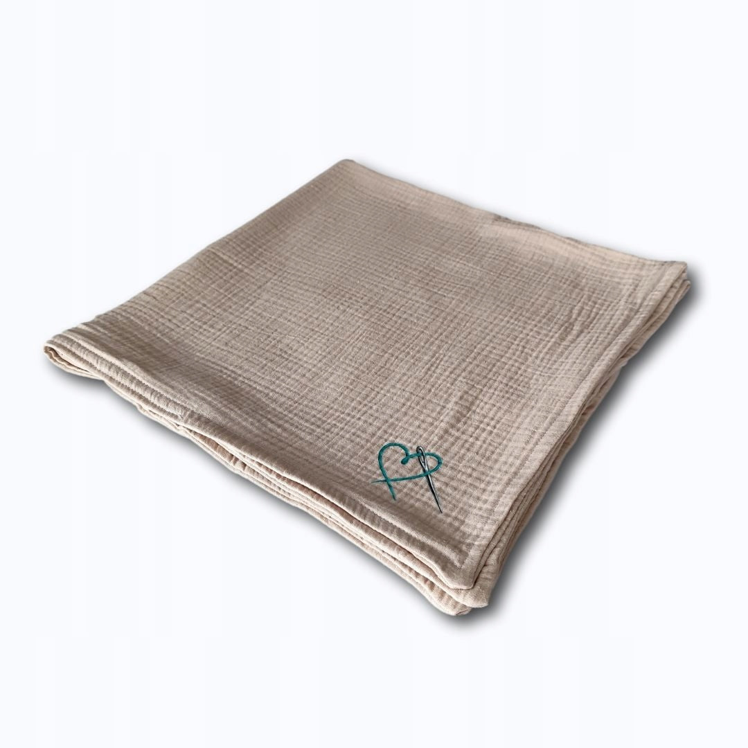 Swaddle -muslin Premium 100x70 Light Beige