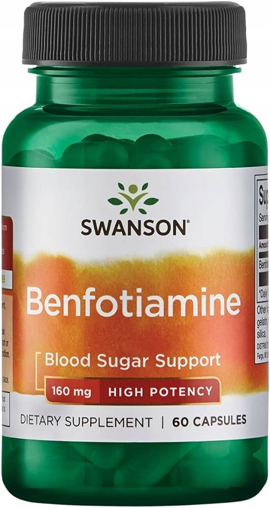Swanson Benfotiamine 160 mg Benfotiamine 60 kaps