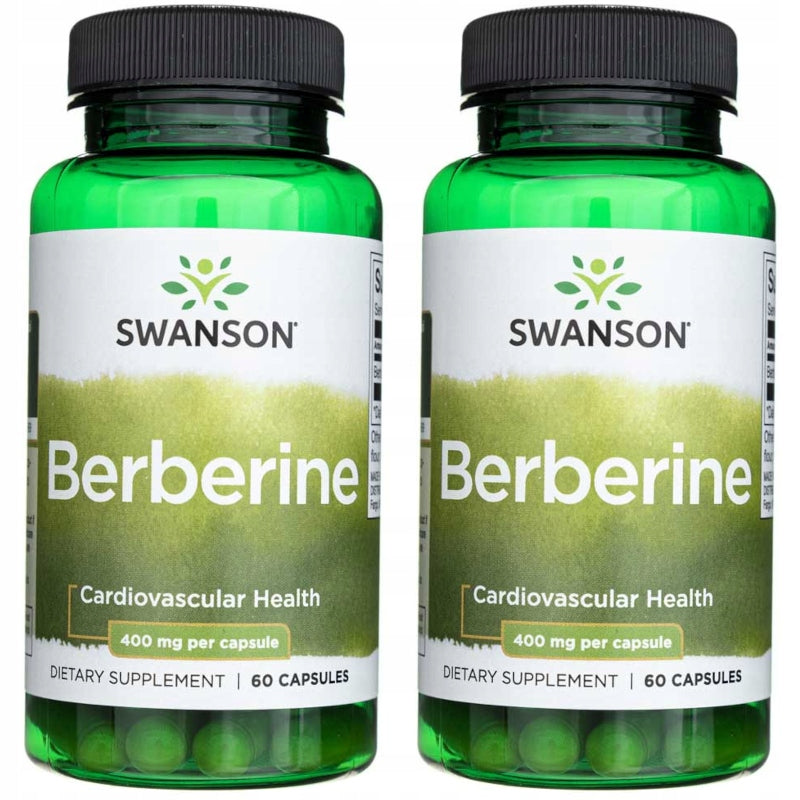 Swanson Berberine 400 mg Digestion Food System 2x60 capsules