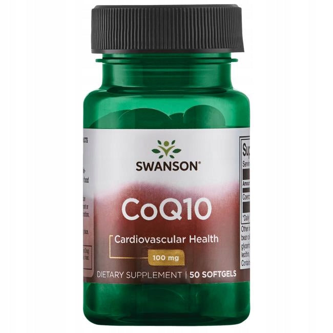 Swanson COQ10 100mg Coenzyme Q10 Healthy Cardiovascular System 50 SGELS Brand Swanson