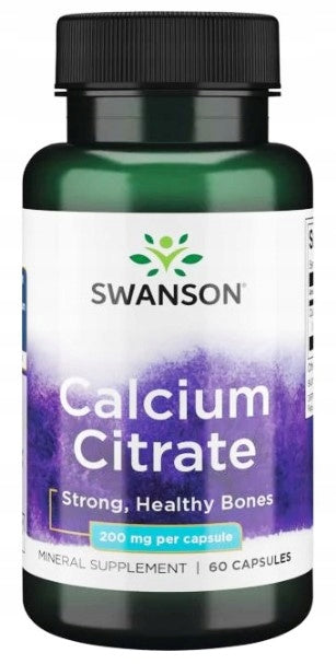 Swanson Calcium citrate 200mg 60 capsules Calcium Bone system