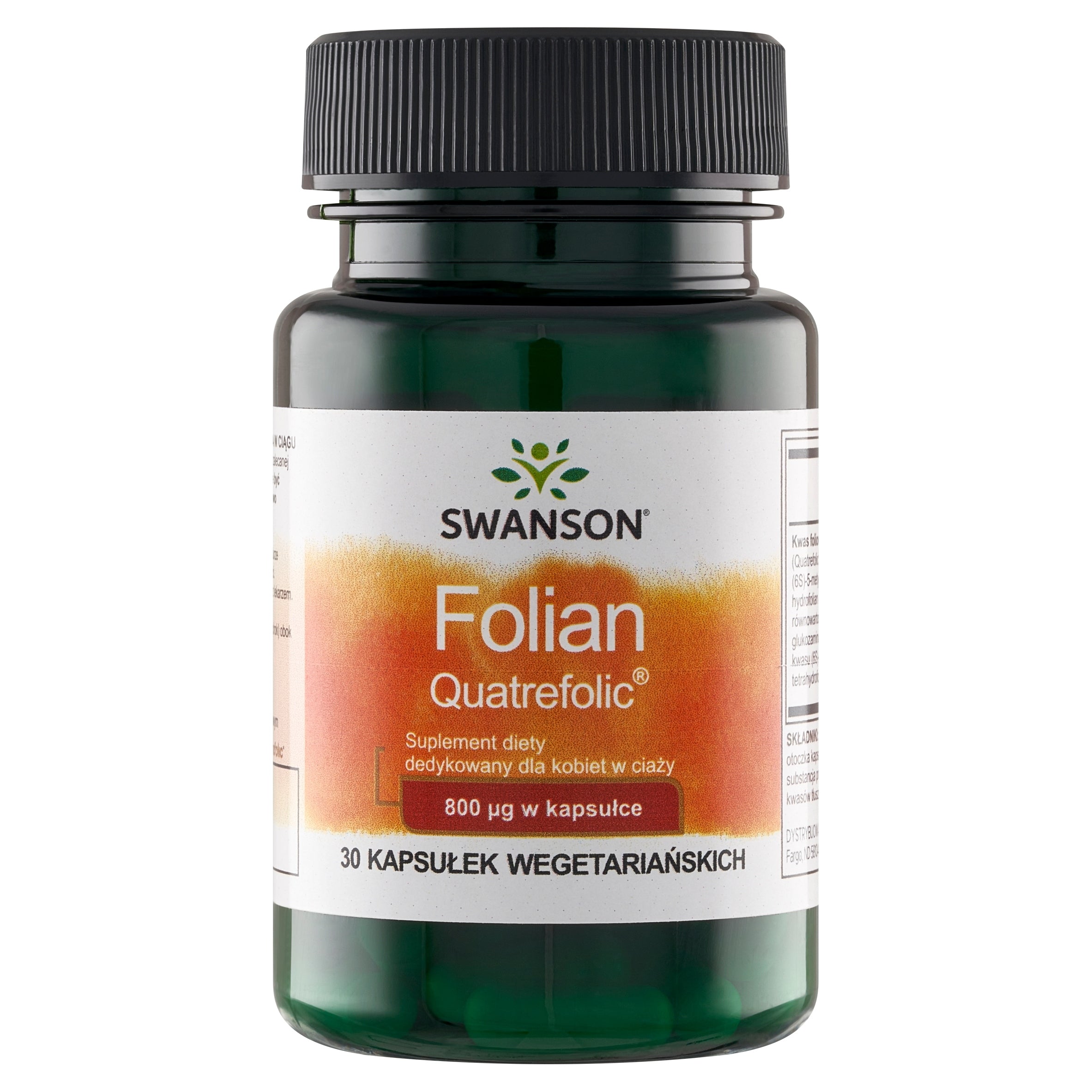 Swanson Folate Quatrefolic up to 1,360mcg Circulation System Nervous System 30 kaps Brand Swanson