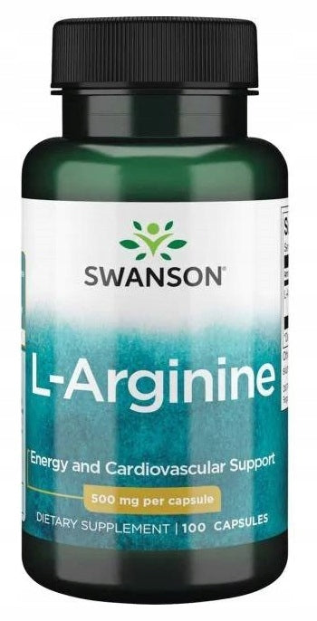 Swanson L-Arginine 500mg Arginine Muscle Libido Sex Metabolism 100 kaps