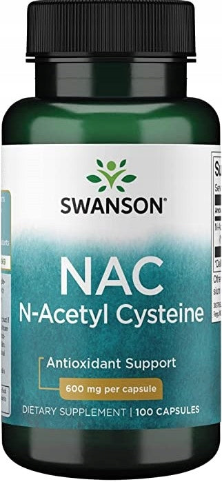 Swanson N-Acetyl Cysteine NAC 600 mg 100 capsules